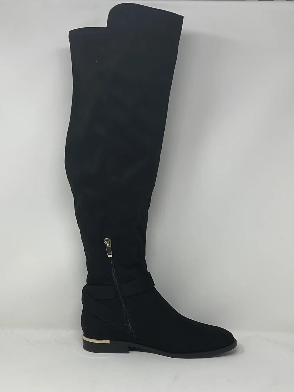 Nine West Black Over-the-Knee Buckle Boots